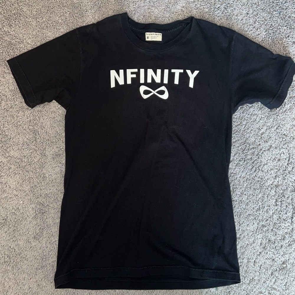 NFINITY Black T-Shirt with White Logo